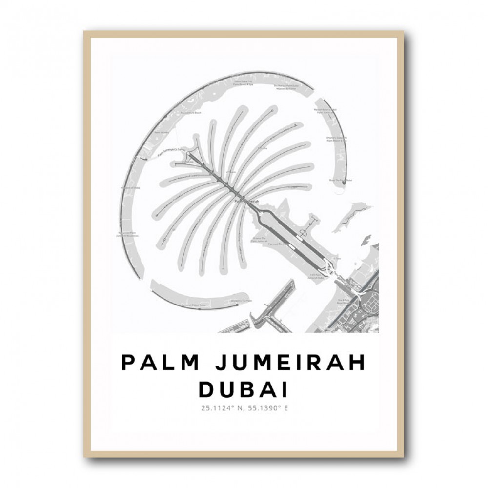 Palm Jumeirah Map