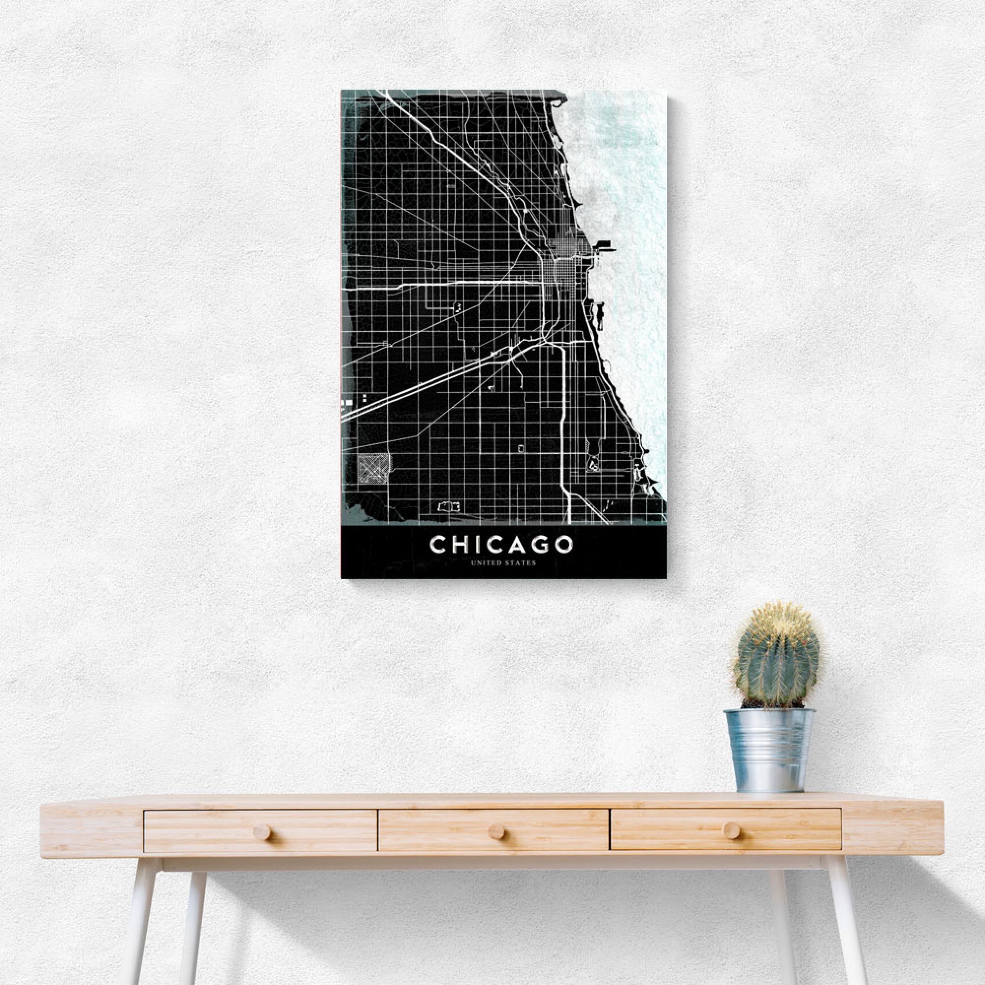 Chicago Map Wall Art