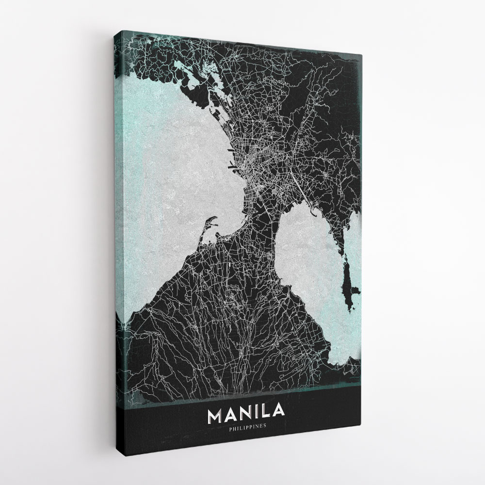 Manila Map Wall Art