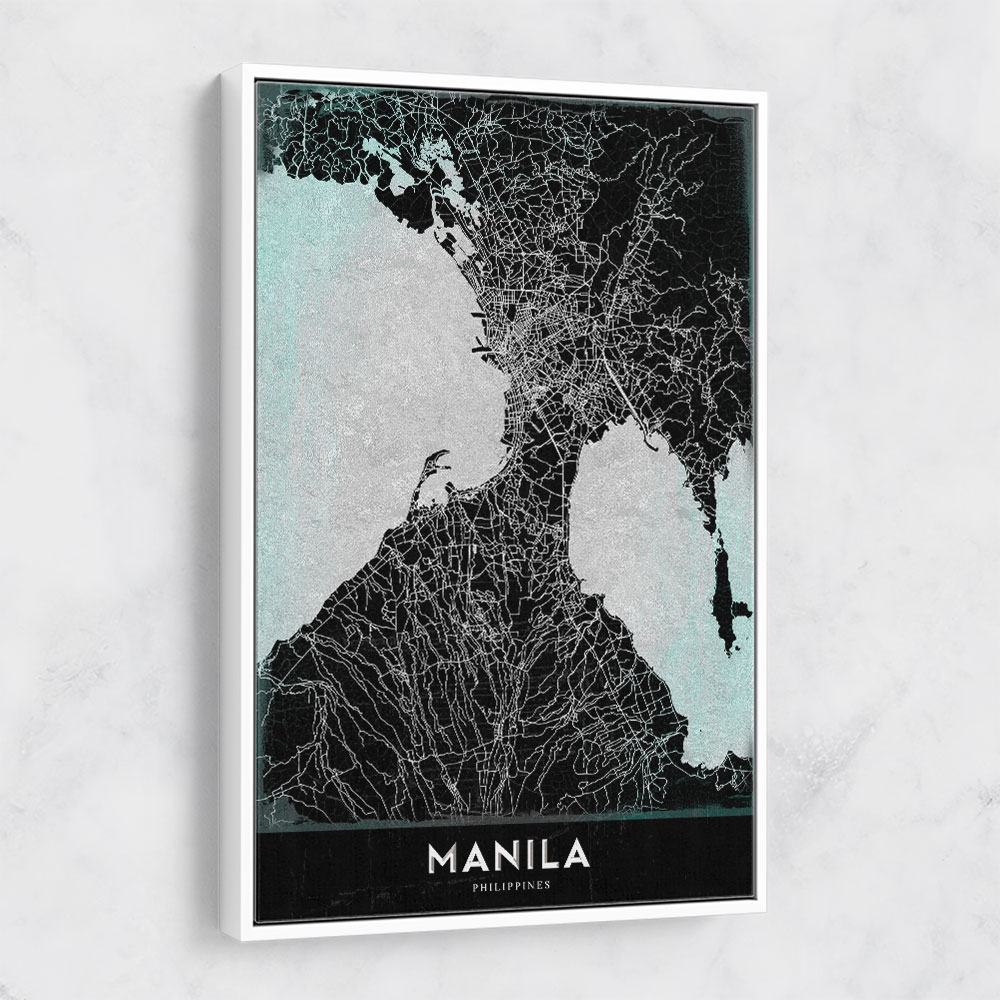 Manila Map Wall Art