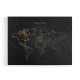 The World Gold & Black Map