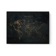 The World Gold & Black Map