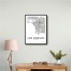 Los Angeles City Map Wall Art