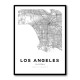 Los Angeles City Map Wall Art