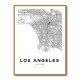 Los Angeles City Map Wall Art