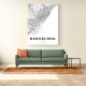 Barcelona City Map Wall Art