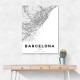 Barcelona City Map Wall Art