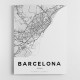 Barcelona City Map Wall Art