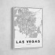 Las Vegas City Map Wall Art