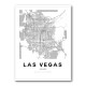 Las Vegas City Map Wall Art