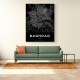 Baghdad City Map - Black Baghdad City Map - Black
