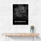 Baghdad City Map - Black Baghdad City Map - Black
