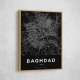 Baghdad City Map - Black