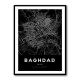 Baghdad City Map - Black Baghdad City Map - Black