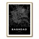 Baghdad City Map - Black Baghdad City Map - Black