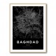 Baghdad City Map - Black Baghdad City Map - Black