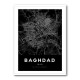 Baghdad City Map - Black Baghdad City Map - Black