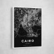 Cairo City Map - Black