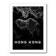 Hong Kong City Map - Black