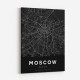 Moscow City Map - Black