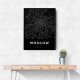 Moscow City Map - Black Moscow City Map - Black