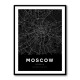 Moscow City Map - Black