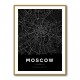 Moscow City Map - Black