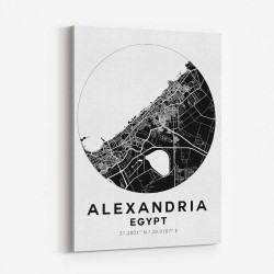 Alexandria Map Round