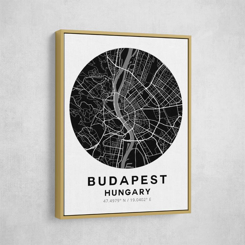 Budapest Map Round Budapest Map Round