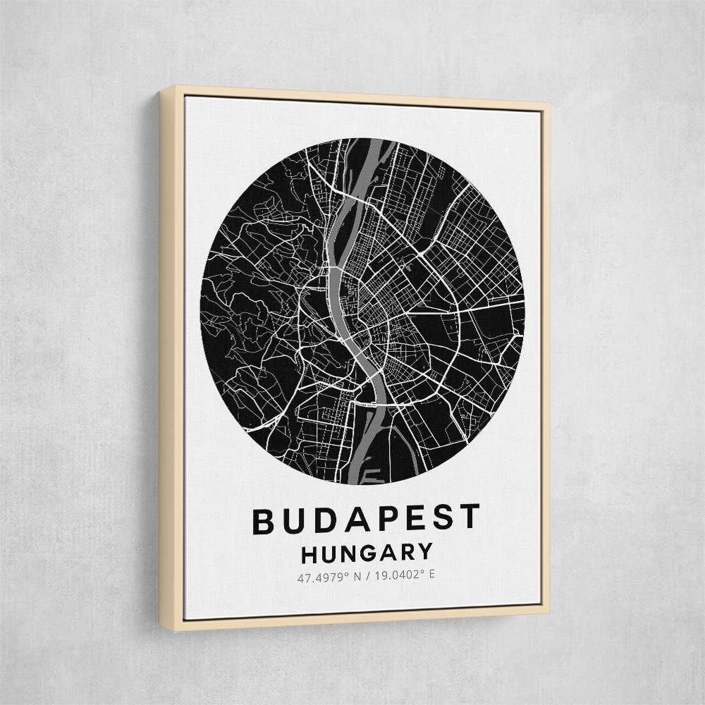 Budapest Map Round Budapest Map Round