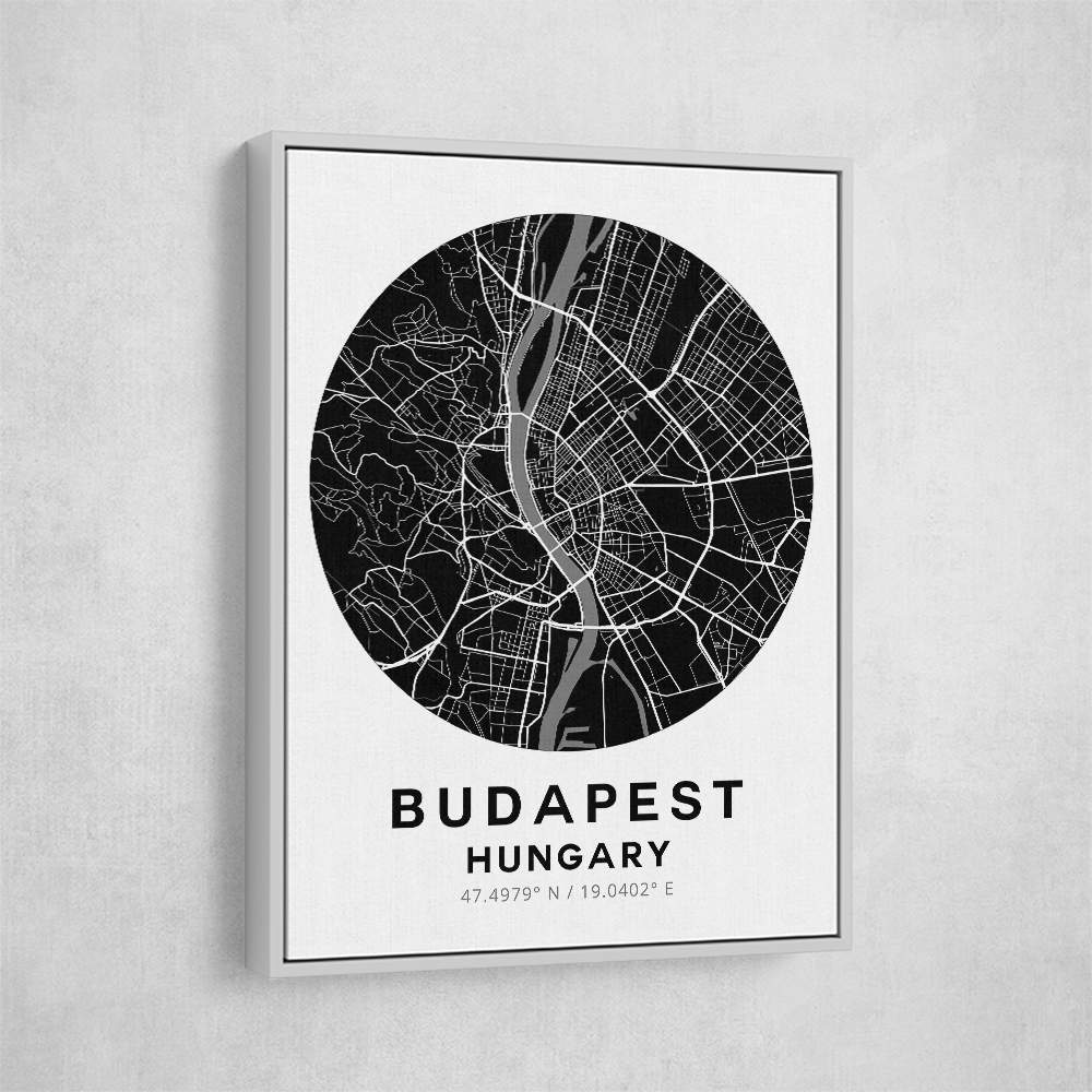 Budapest Map Round Budapest Map Round