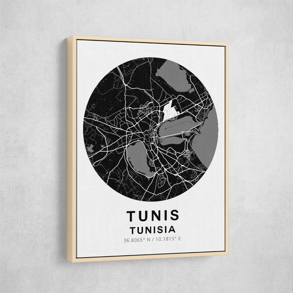 Tunis Map Round Tunis Map Round