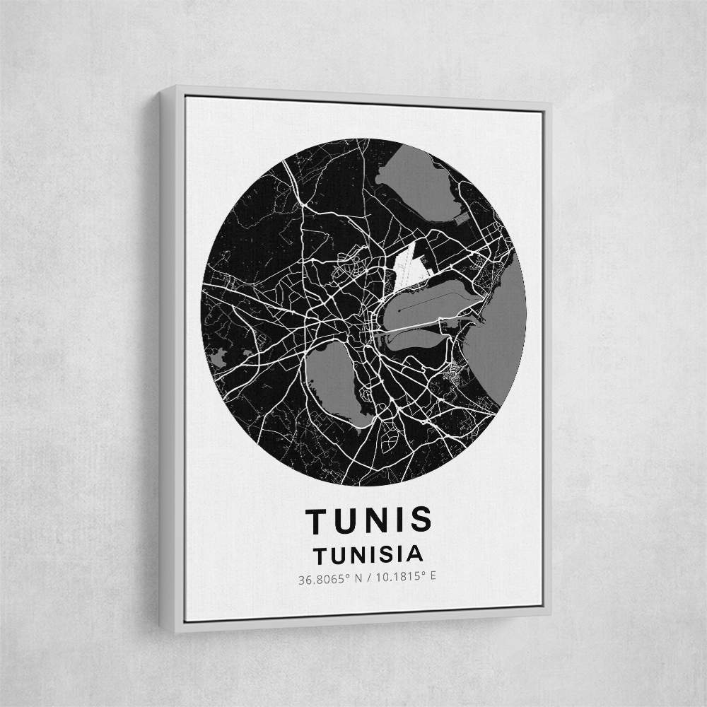 Tunis Map Round Tunis Map Round