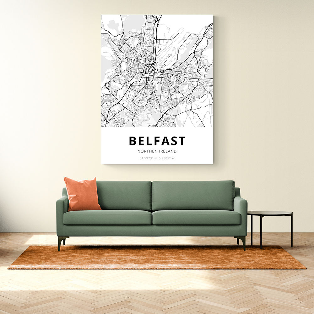 Belfast City Map Belfast City Map