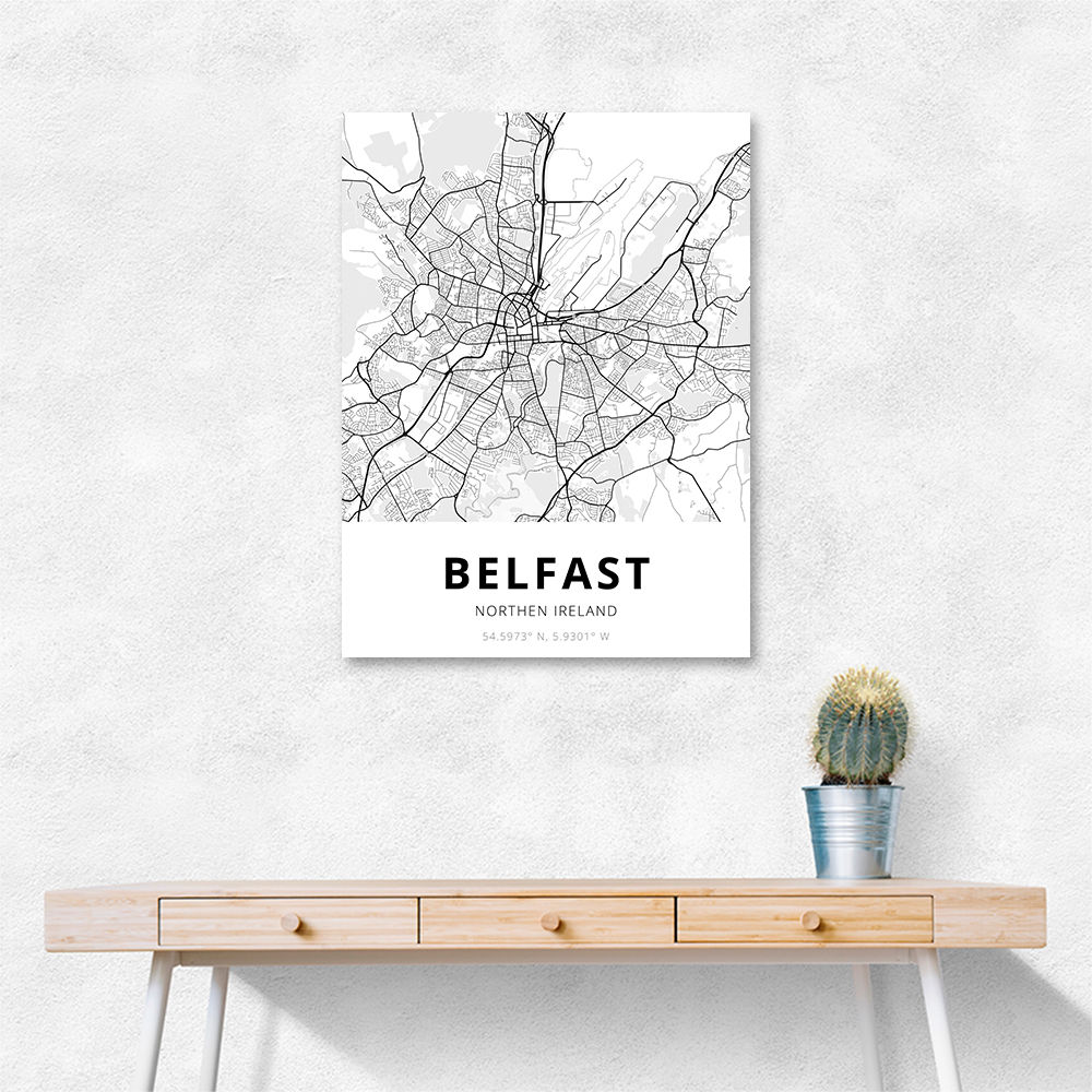 Belfast City Map Belfast City Map