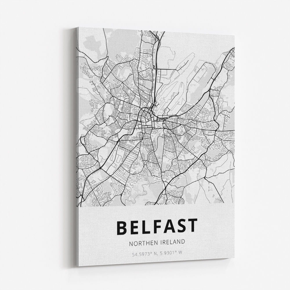 Belfast City Map Belfast City Map