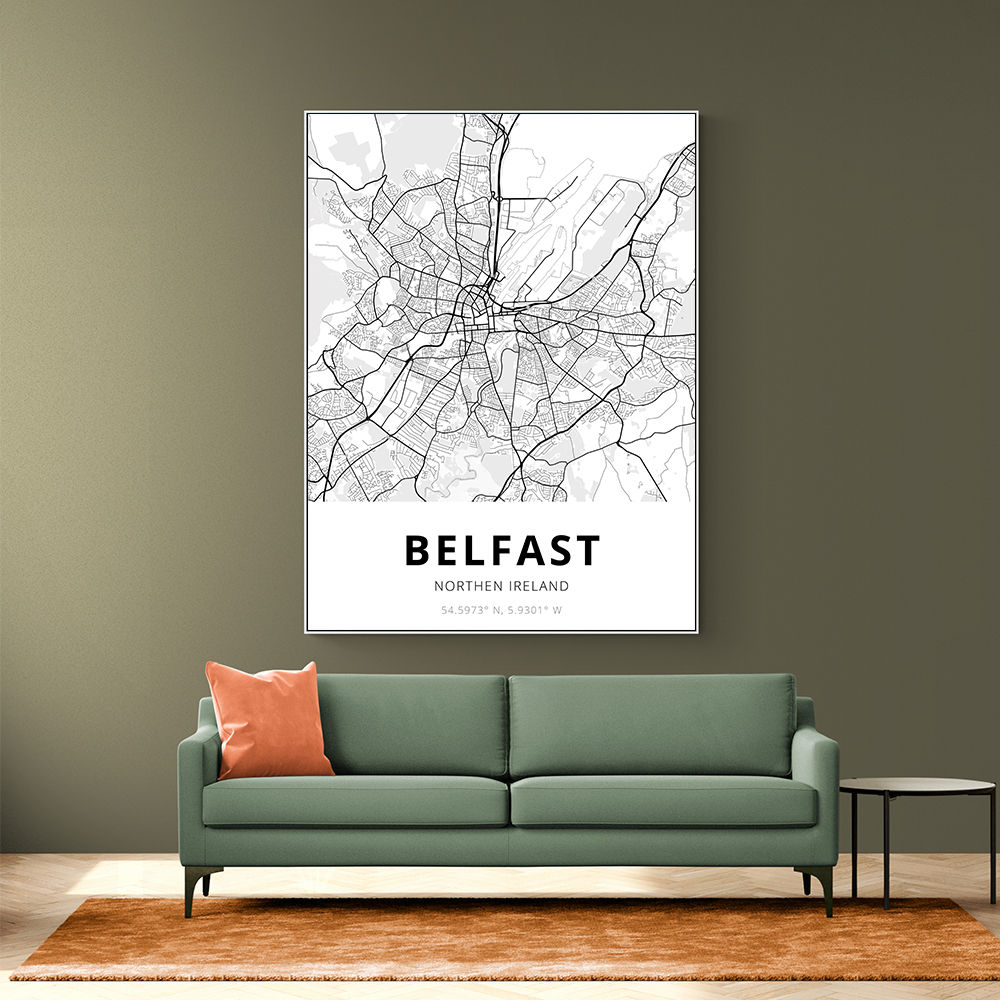 Belfast City Map Belfast City Map