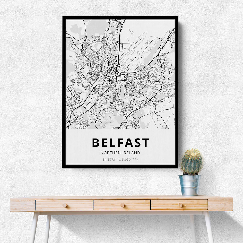 Belfast City Map Belfast City Map