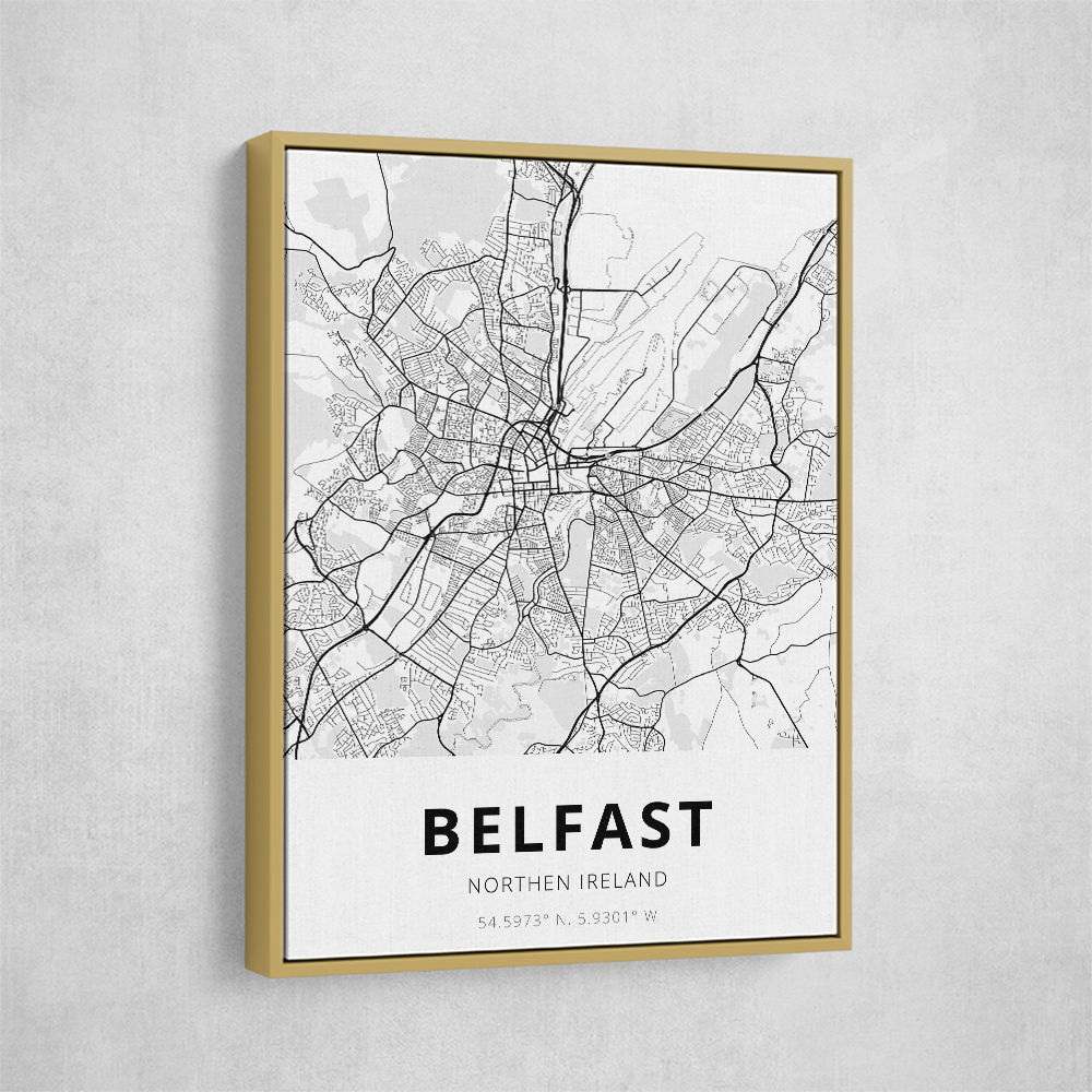 Belfast City Map Belfast City Map