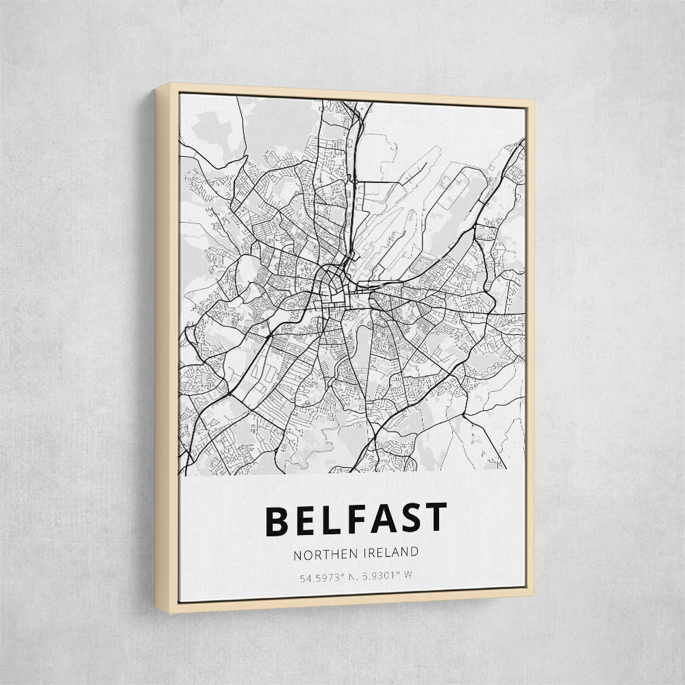 Belfast City Map Belfast City Map