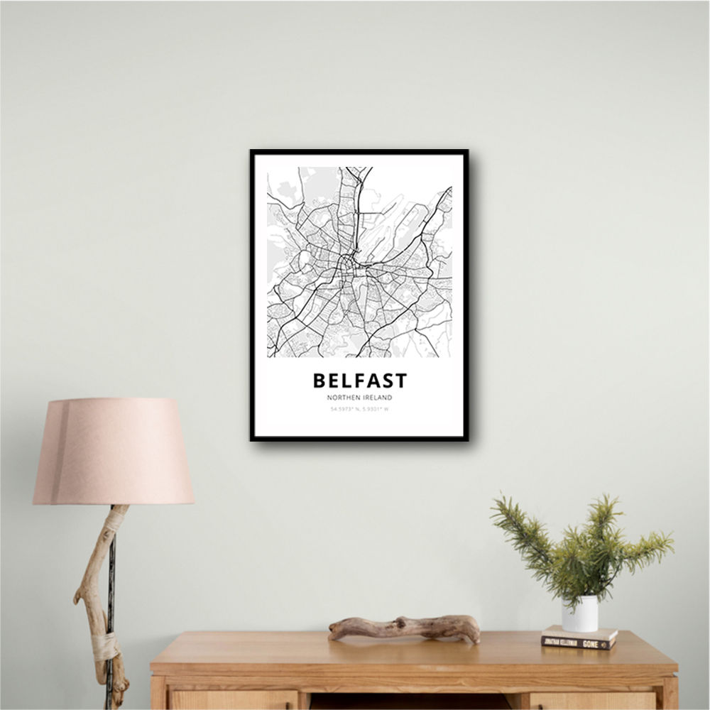 Belfast City Map Belfast City Map