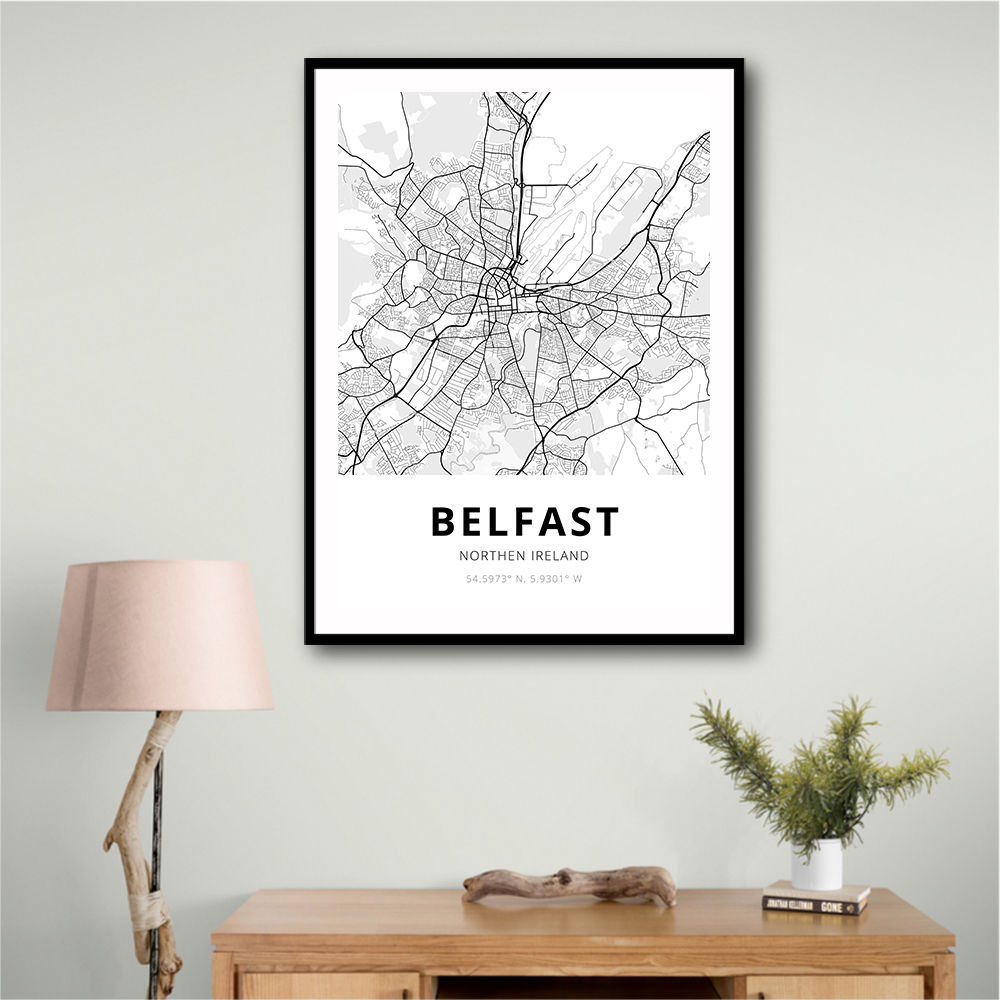 Belfast City Map Belfast City Map