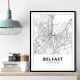 Belfast City Map Belfast City Map