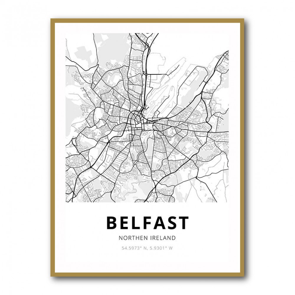 Belfast City Map Belfast City Map