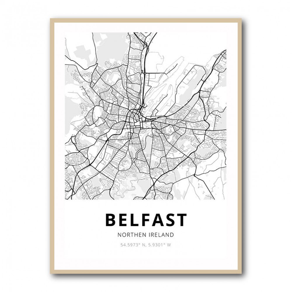 Belfast City Map Belfast City Map