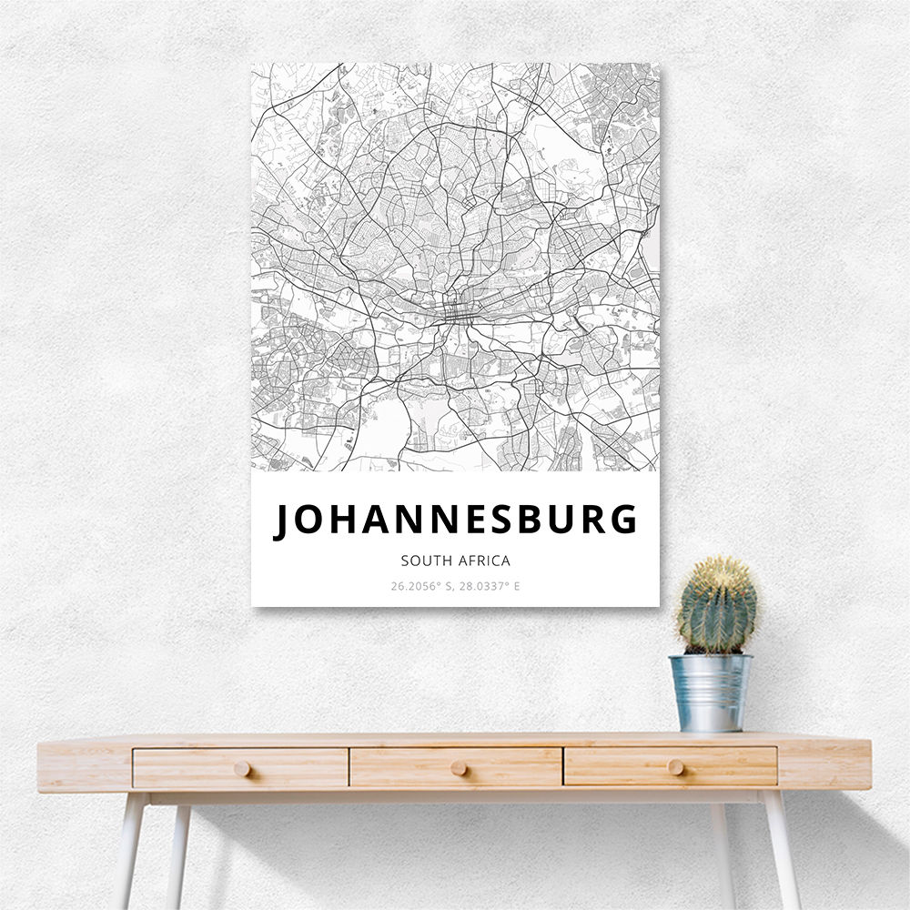 Johannesburg City Map Johannesburg City Map
