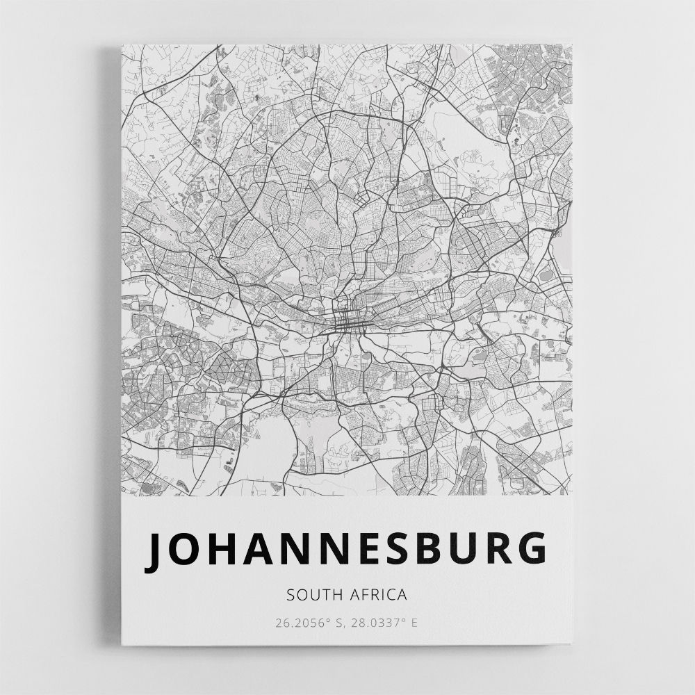 Johannesburg City Map Johannesburg City Map