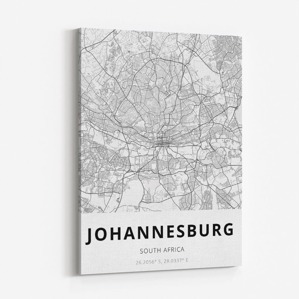 Johannesburg City Map Johannesburg City Map