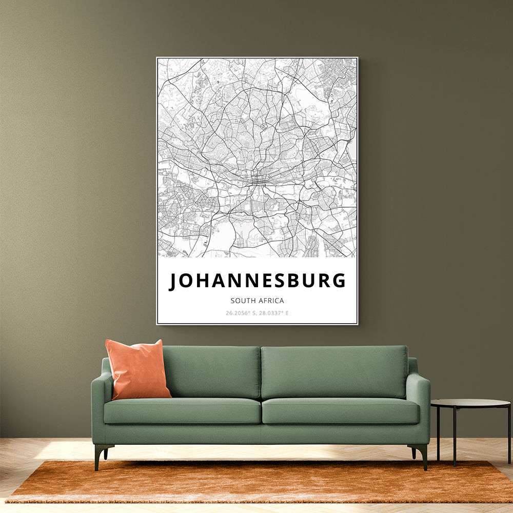 Johannesburg City Map Johannesburg City Map