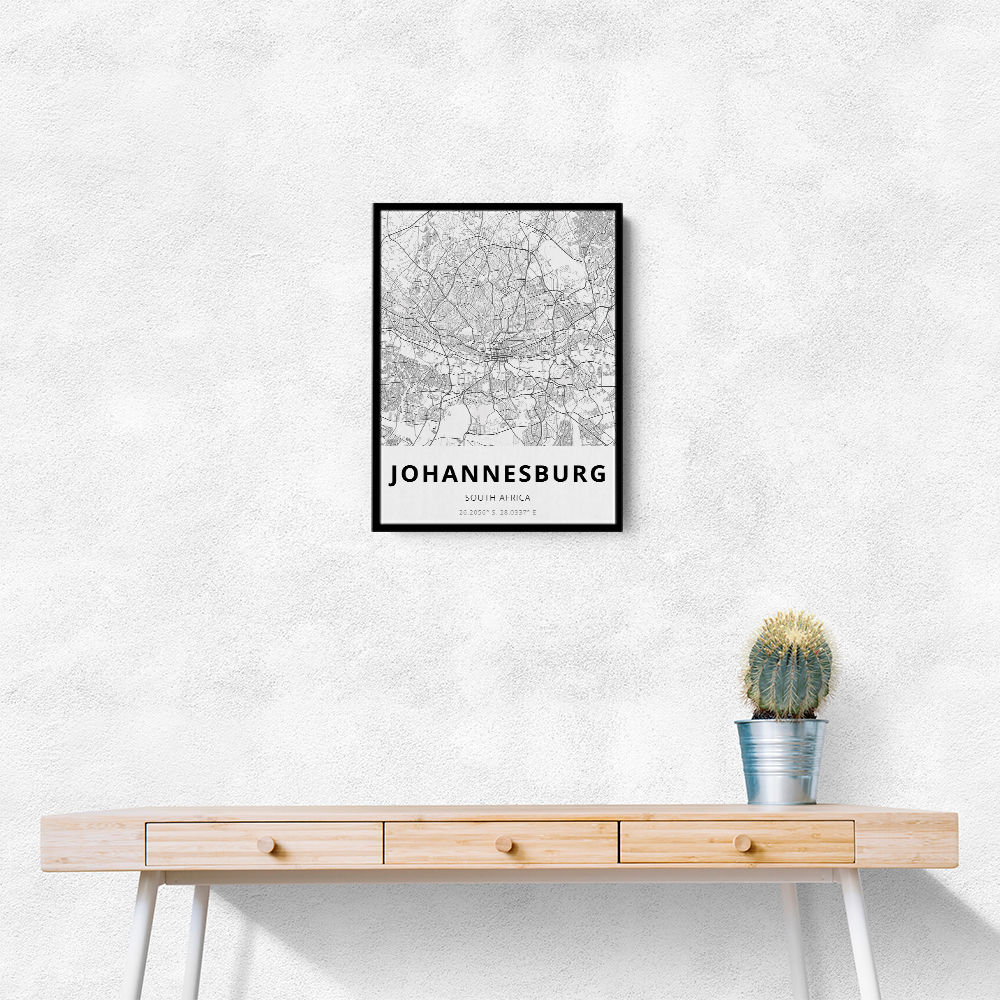 Johannesburg City Map Johannesburg City Map
